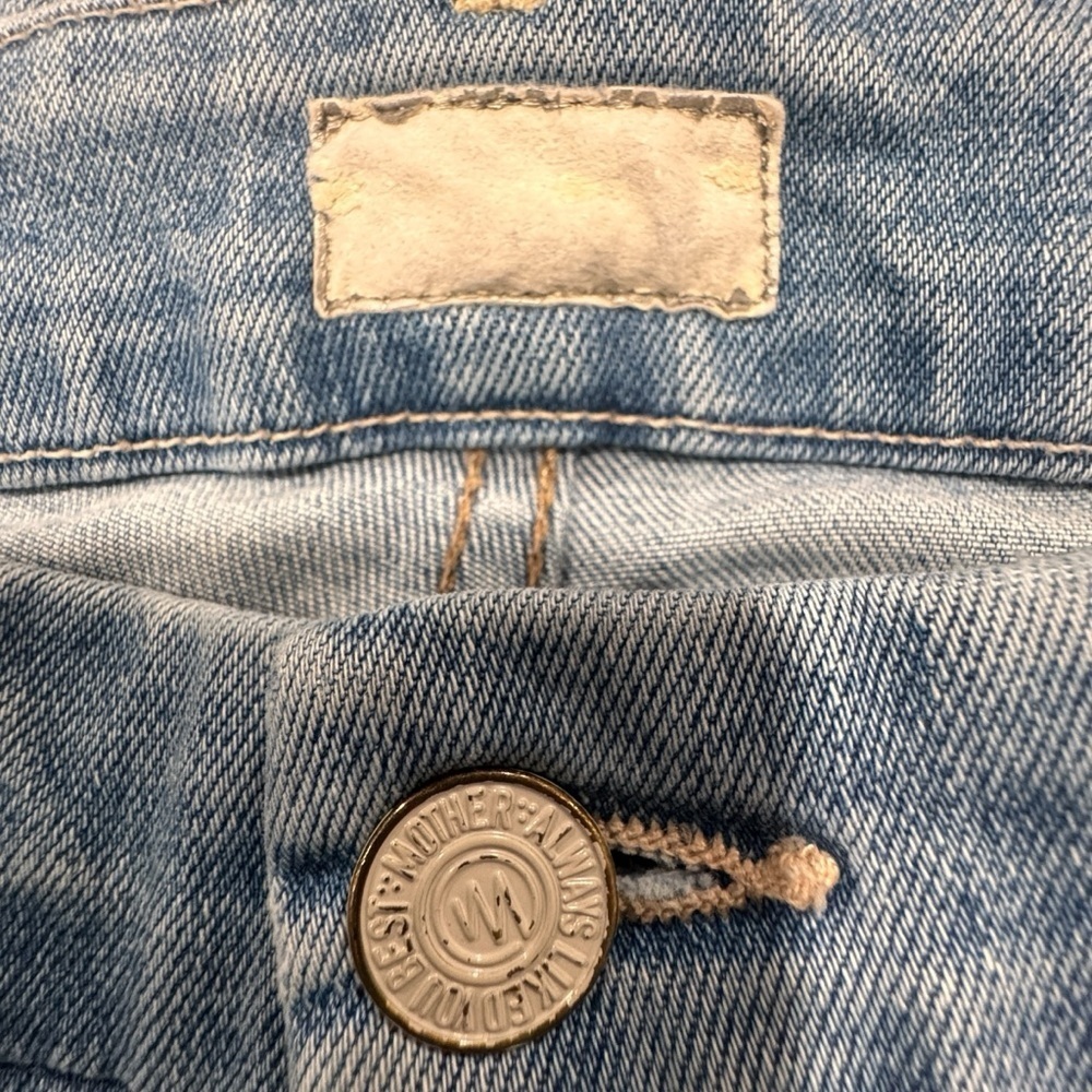 MOTHER Woman’s High Waisted Distressed Ankle Fray Jeans Size 26 - Picture 9 of 11